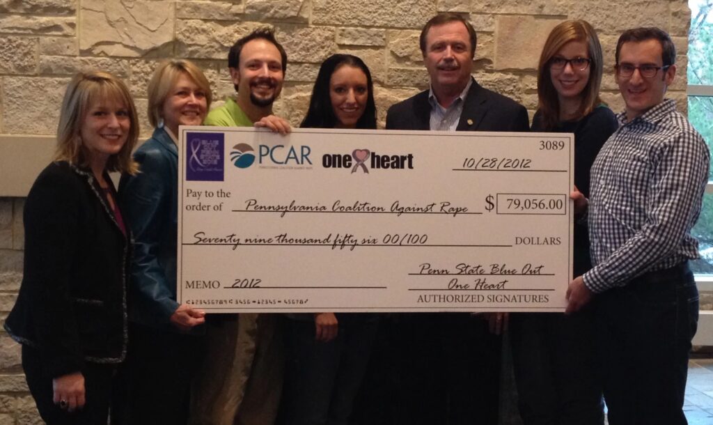 2012 Blue Out Donation Check Ceremony