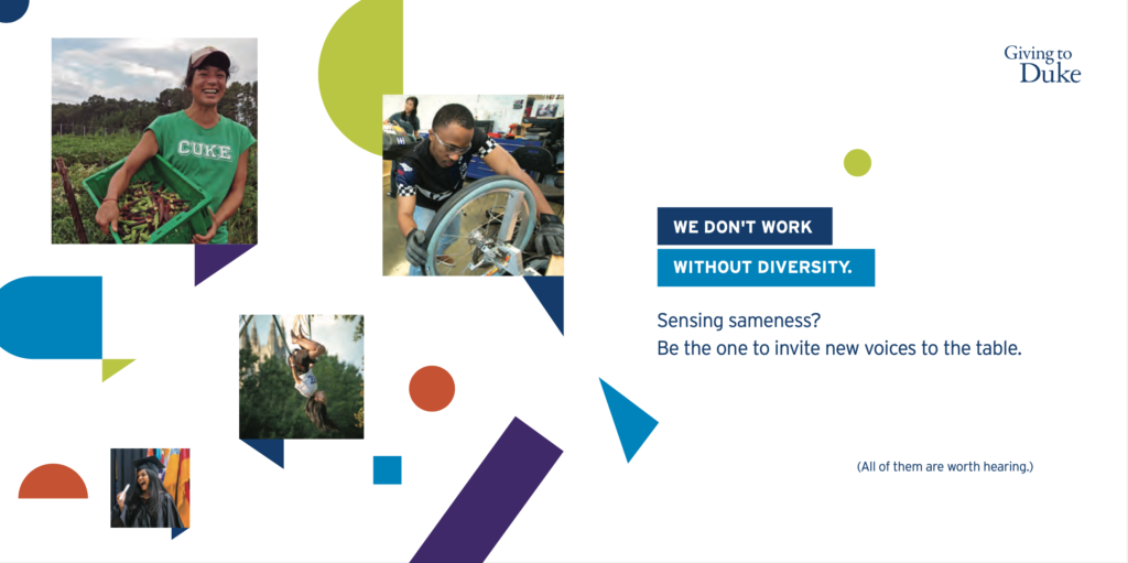 Collage describing commitment to diversity